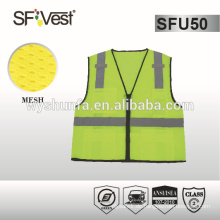 Ansi / isea 107-2010 Fahrbahnweste, viele Taschen vorne, 100% Polyester Mesh Stoff